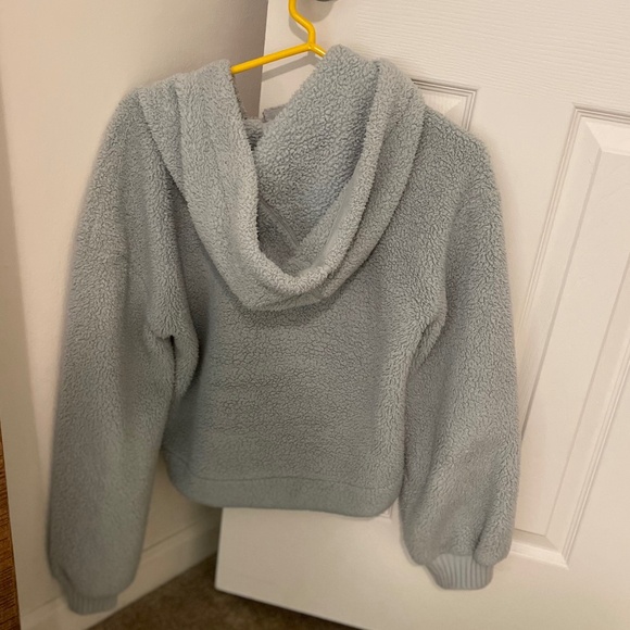 Abercrombie & Fitch Soft A.F. Collection Sherpa Mint Hoodie - Picture 4 of 4